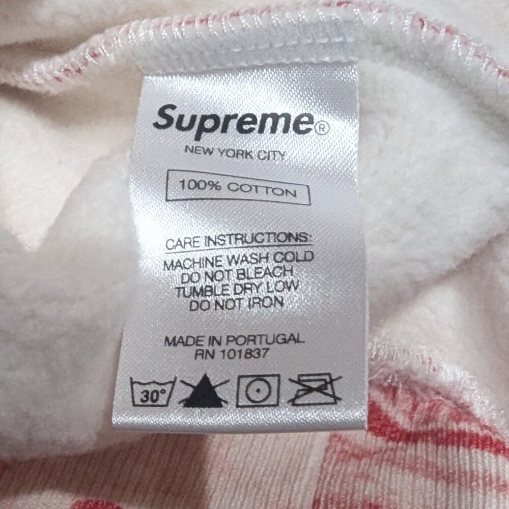 Brand New! Supreme S/S 20 Bling Hooded Sweatshirt (Red) Large - Picture 6 of 7